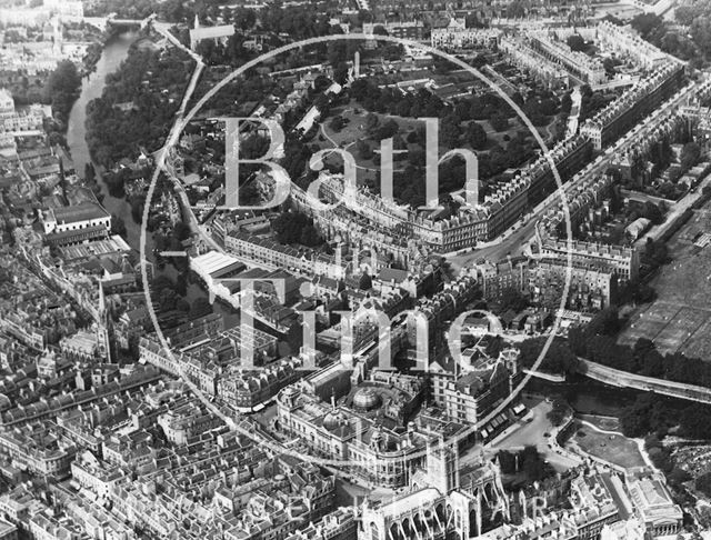 Aerial view of the Bathwick Estate looking north, Bath c.1930