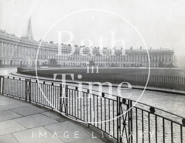 Royal Crescent from the western end, Bath c.1890