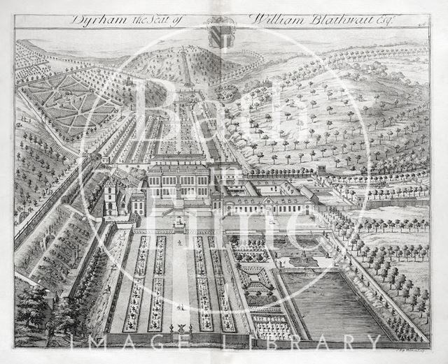 Dyrham, the Seat of William Blathwayt Esqr. by Johannes Kip 1712