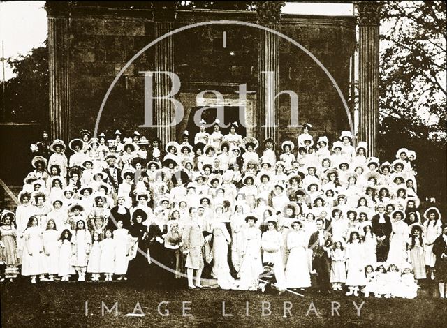 Bath Historical Pageant. Episode 8. Group of Performers 1909