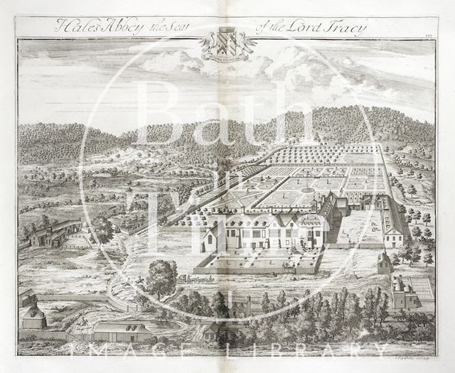 Hales Abbey, the Seat of the Lord Tracy by Johannes Kip 1712