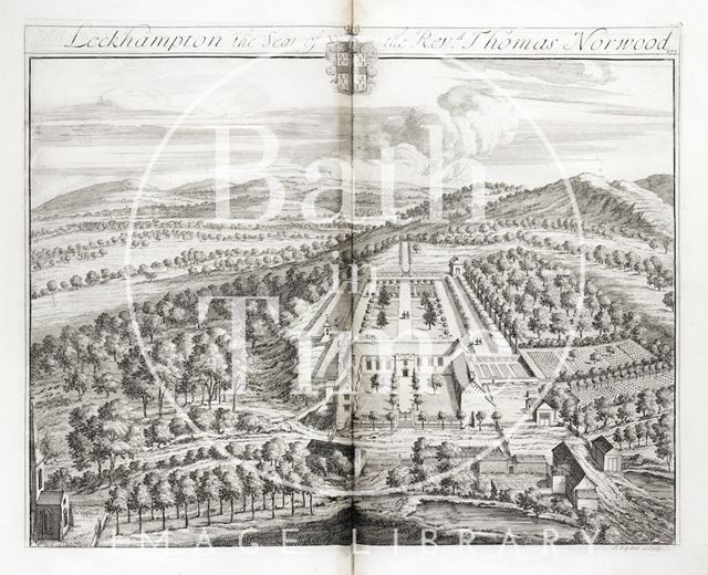 Leckhampton, the Seat of the Revd. Thomas Norwood by Johannes Kip 1712