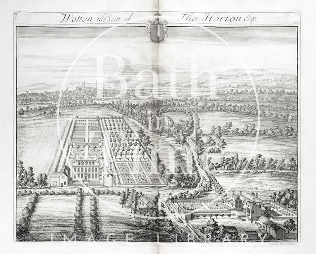 Wotton, the Seat of Tho. Horton Esq. by Johannes Kip 1712