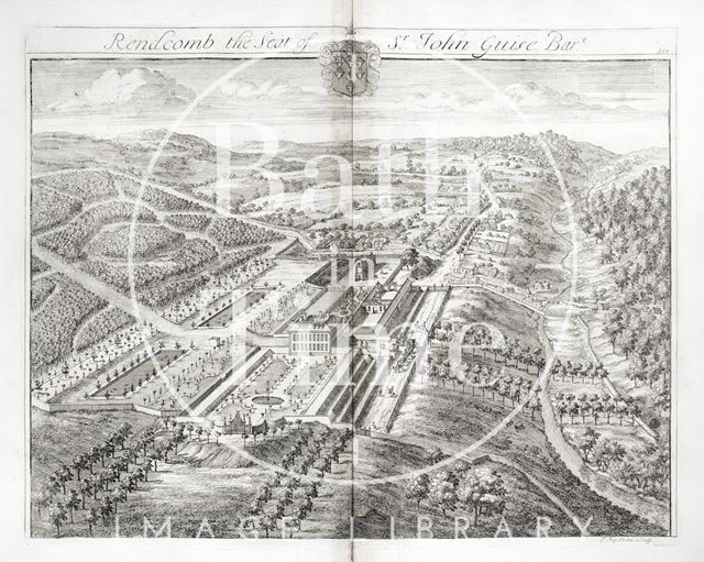 Rendcomb, the Seat of Sr. John Guise Bart. by Johannes Kip 1712