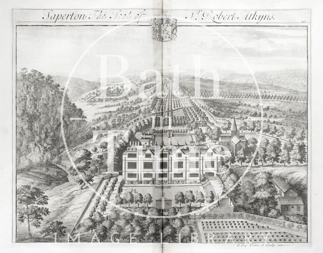 Saperton, the Seat of Sr. Robert Atkyns by Johannes Kip 1712