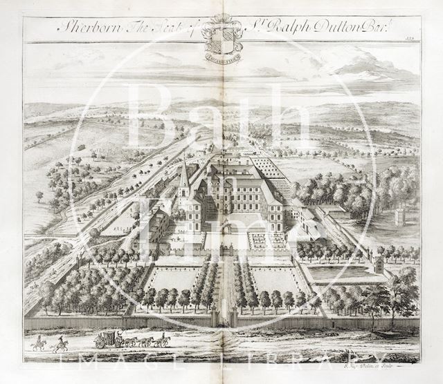 Sherborn, the Seat of Sr. Ralph Dutton Bart. by Johannes Kip 1712