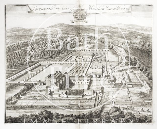 Tortworth, the Seat of Matthew Ducy Morton by Johannes Kip 1712