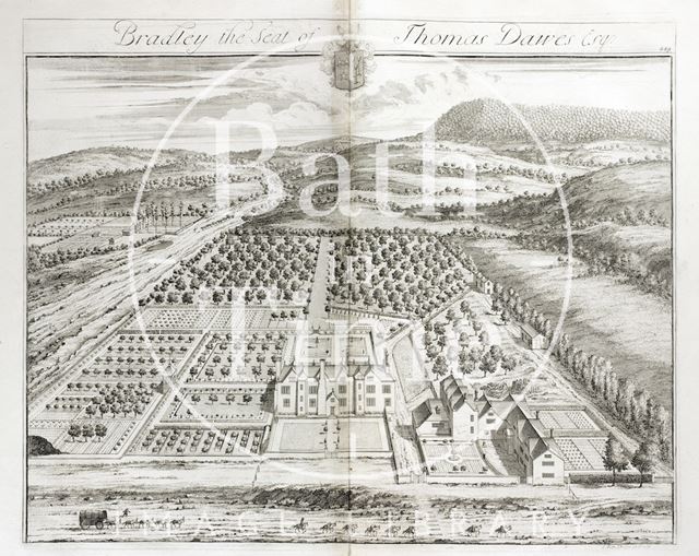 Bradley, the Seat of Thomas Dawes Esq. by Johannes Kip 1712