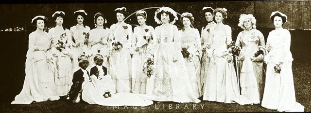 Bath Historical Pageant. Episode 7. Princess Amelia and Maids of Honour 1909