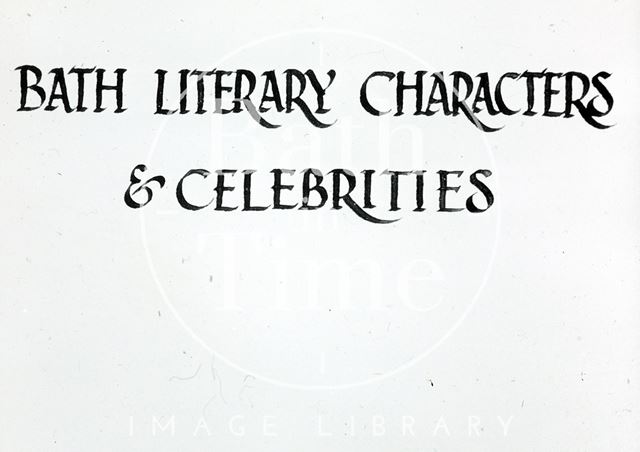 Bath Historical Pageant. Bath Literary Characters & Celebrities 1909