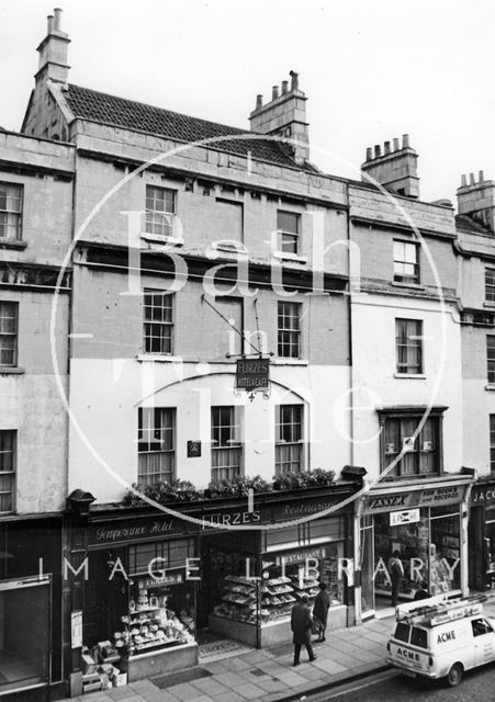 Furze's Hotel and Cafe, 12, Southgate Street, Bath 1967