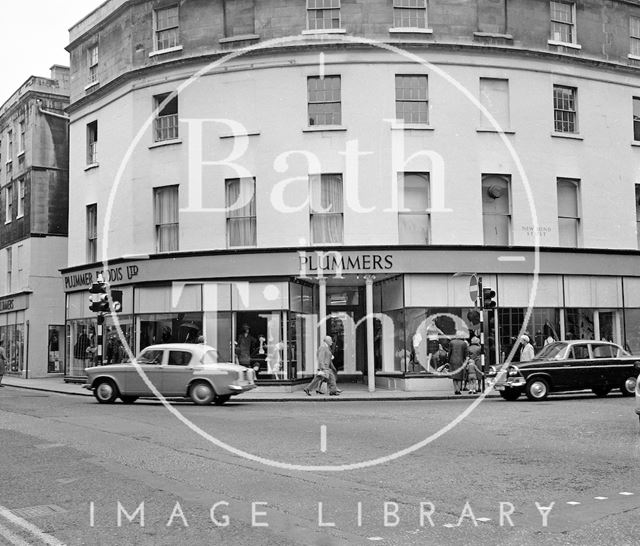 The Plummer Roddis building, on the corner of New Bond Street and Northgate Street, Bath 1969