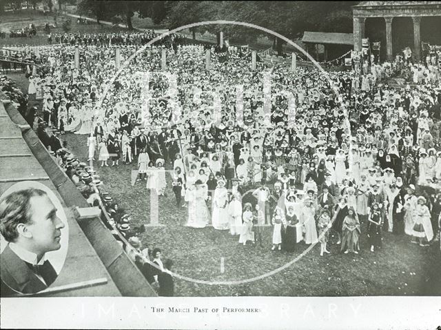 Bath Historical Pageant. March Past of Performers 1909