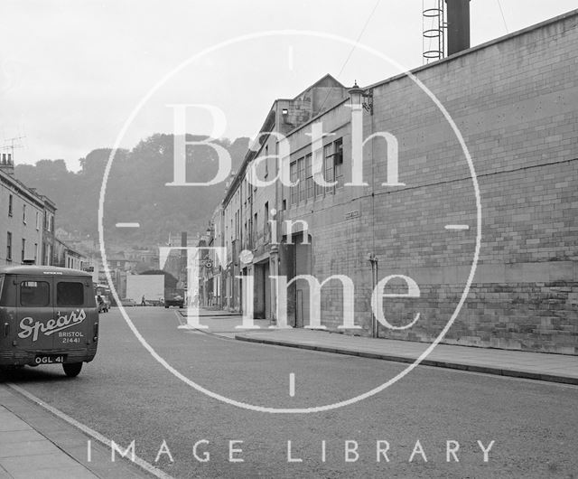 Newark Street looking south from Philip Street, Bath 1969