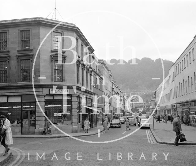 Holloway's Butchers, 1, Southgate Street, Bath 1969