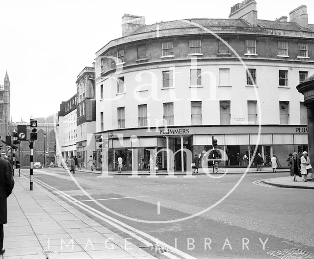 The Plummer Roddis building, on the corner of New Bond Street and Northgate Street, Bath 1969