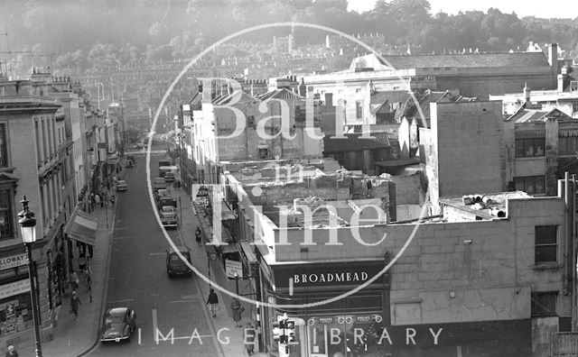 Demolition of the northern end of Southgate Street, Bath