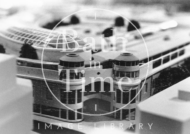 Detail from the architect's model for the proposed Prudential development of Southgate Shopping Centre, Bath 1988