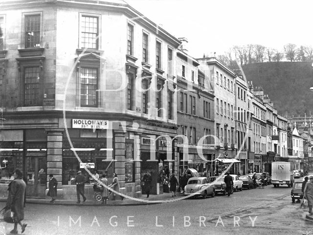 Holloway's Butchers, 1, Southgate Street, Bath 1969