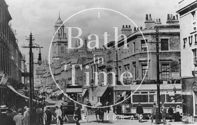 The corner of Dorchester Street and Southgate Street, Bath c.1910