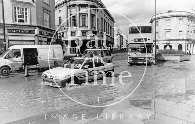 Floods return to Southgate Street, Bath 1992