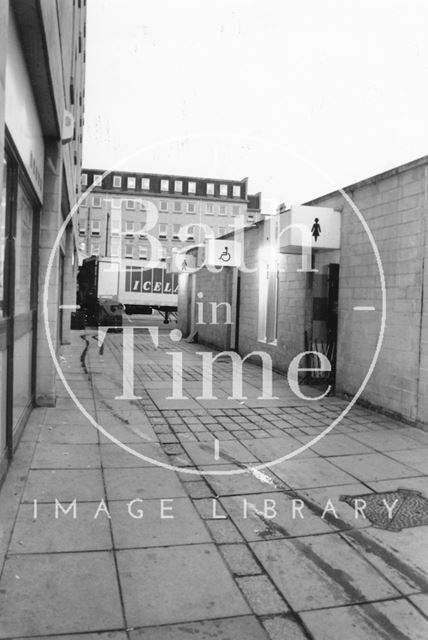 The public toilet at Ham Gardens, Southgate, Bath 1991