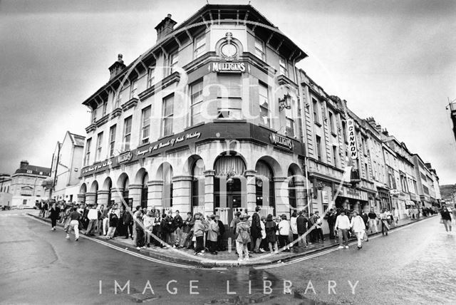 Queues for the Canon Cinema, Westgate Street, Bath 1992