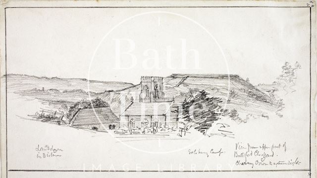 View from the upper part of Bathford Church 1872