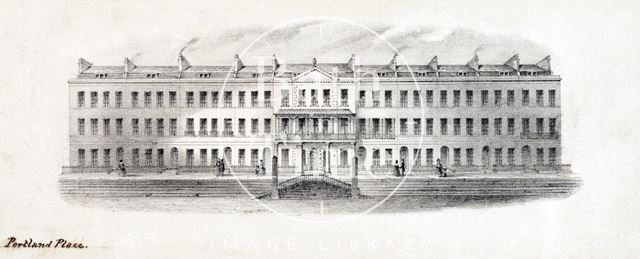 Portland Place, Bath c.1840?