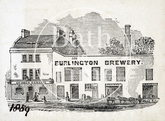 The Burlington Brewery, Julian Road, Bath 1859