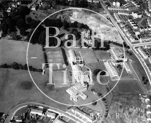 Aerial view of Moorlands Junior and Infants Schools, Bath 1965