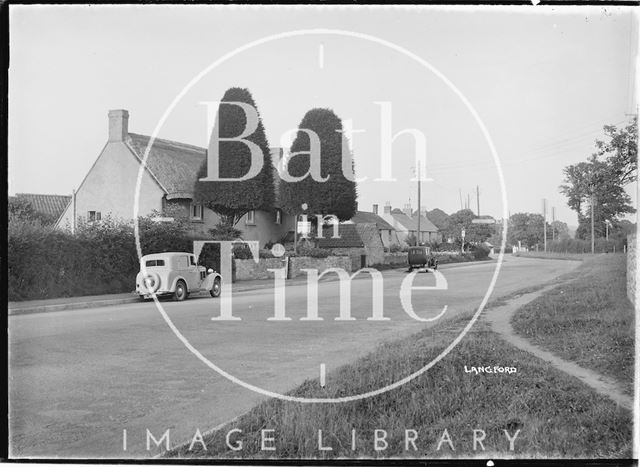 Village view of Langford, Somerset 1939