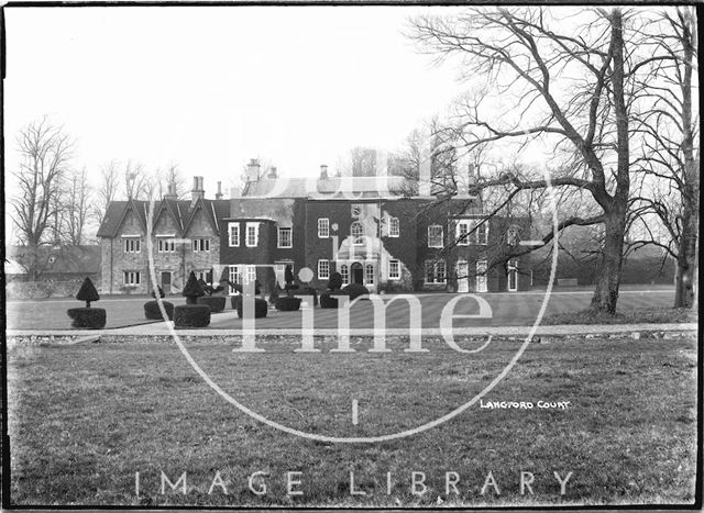 Langford Court, Langford, Somerset 1939