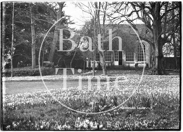 The gardens, Langford Court, Langford, Somerset 1939