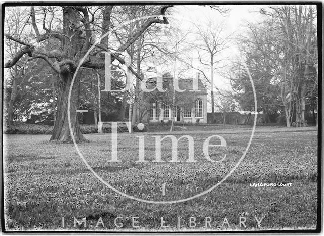 The gardens, Langford Court, Langford, Somerset 1939