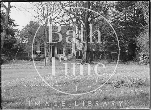 The gardens, Langford Court, Langford, Somerset 1939