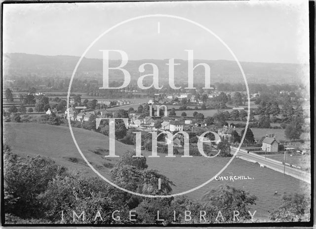 View of Churchill near Langford, Somerset 1935