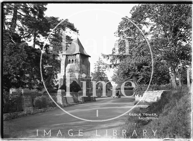 Clock Tower, Churchill near Langford, Somerset 1935