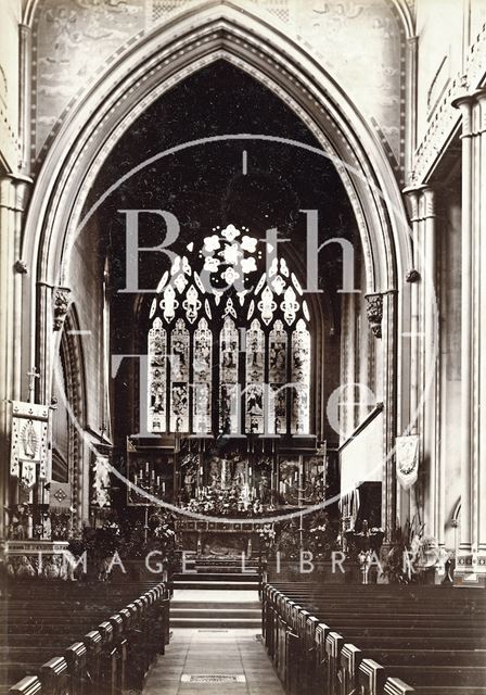 Interior of St. Mary's Church, Bathwick, Bath c.1894