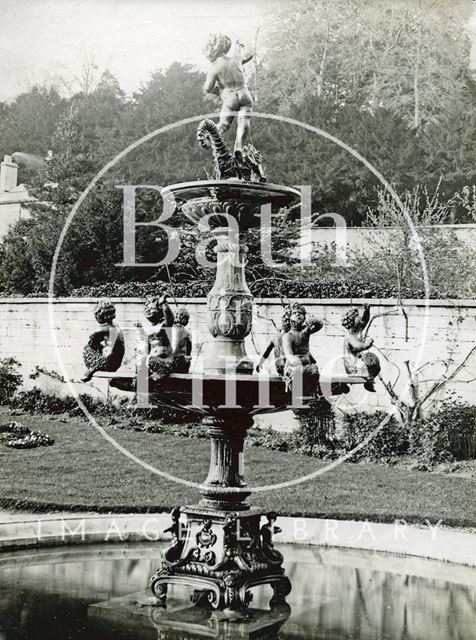 The fountain, Widcombe Manor, Bath 1929