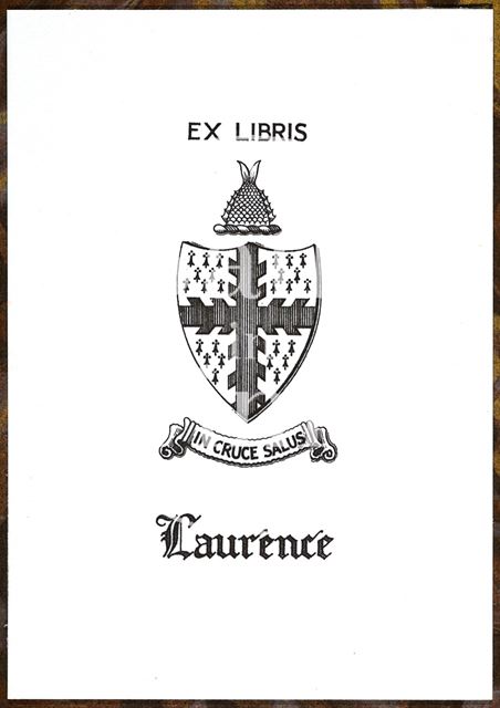 Bookplate for Godfrey Laurence 1980s