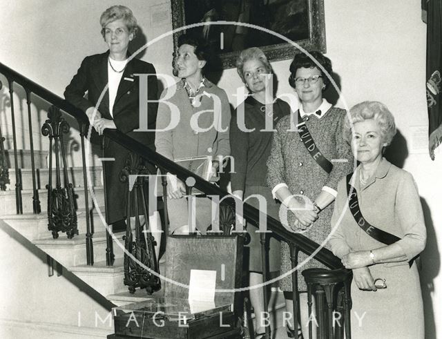 Museum guides at the American Museum in Britain, Claverton Manor c.1971