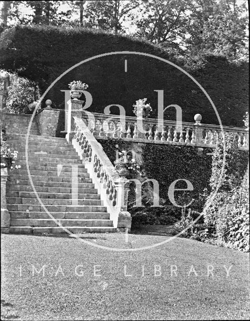 Garden steps at St. Catherine's Court c.1910