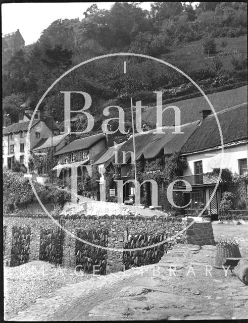 Rising Sun Inn and cottages, Lynmouth, Devon c.1900