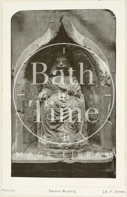 Prince Bladud at King's Bath, Bath c.1883-1914