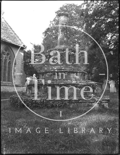 Churchyard cross, Charlton Mackrell, Somerset c.1900