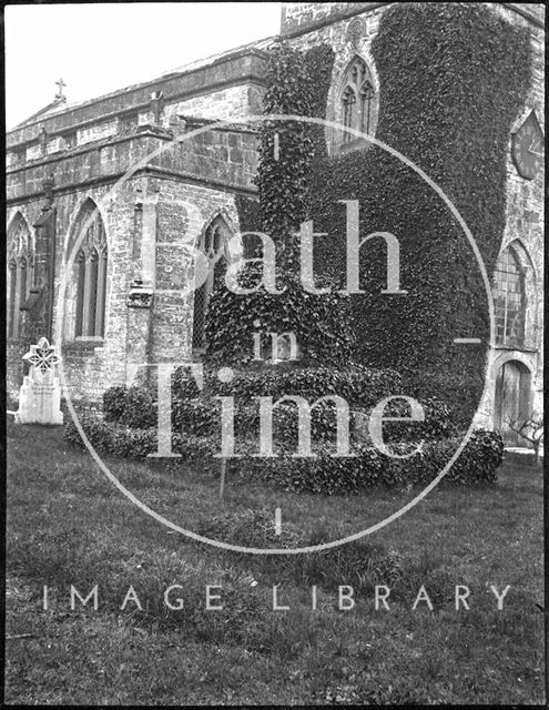 Churchyard cross, All Saints' Church, East Pennard, Somerset c.1900