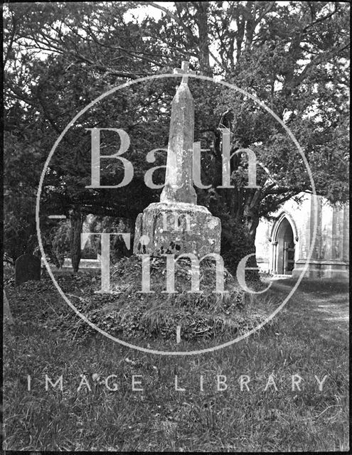 Churchyard cross, Kingweston, Somerset c.1900