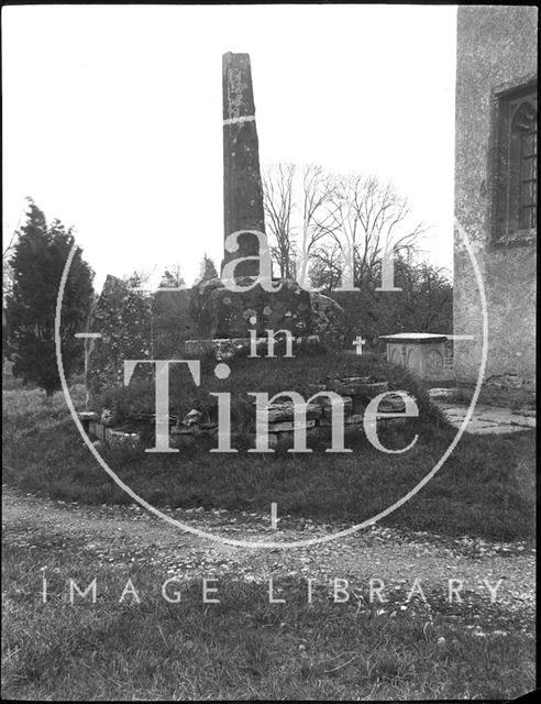 Churchyard cross, Barton St. David near Taunton, Somerset c.1900