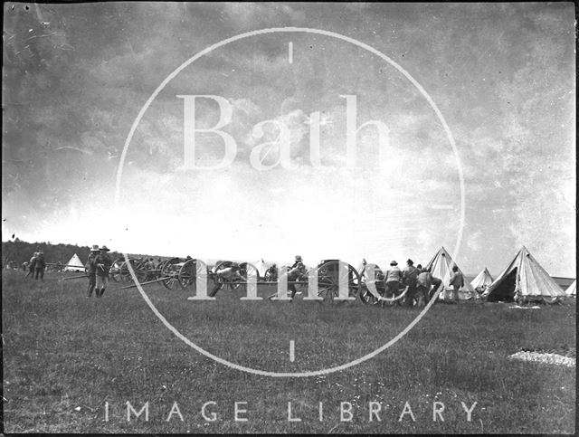 Military camp on Salisbury Plain, Wiltshire c.1900